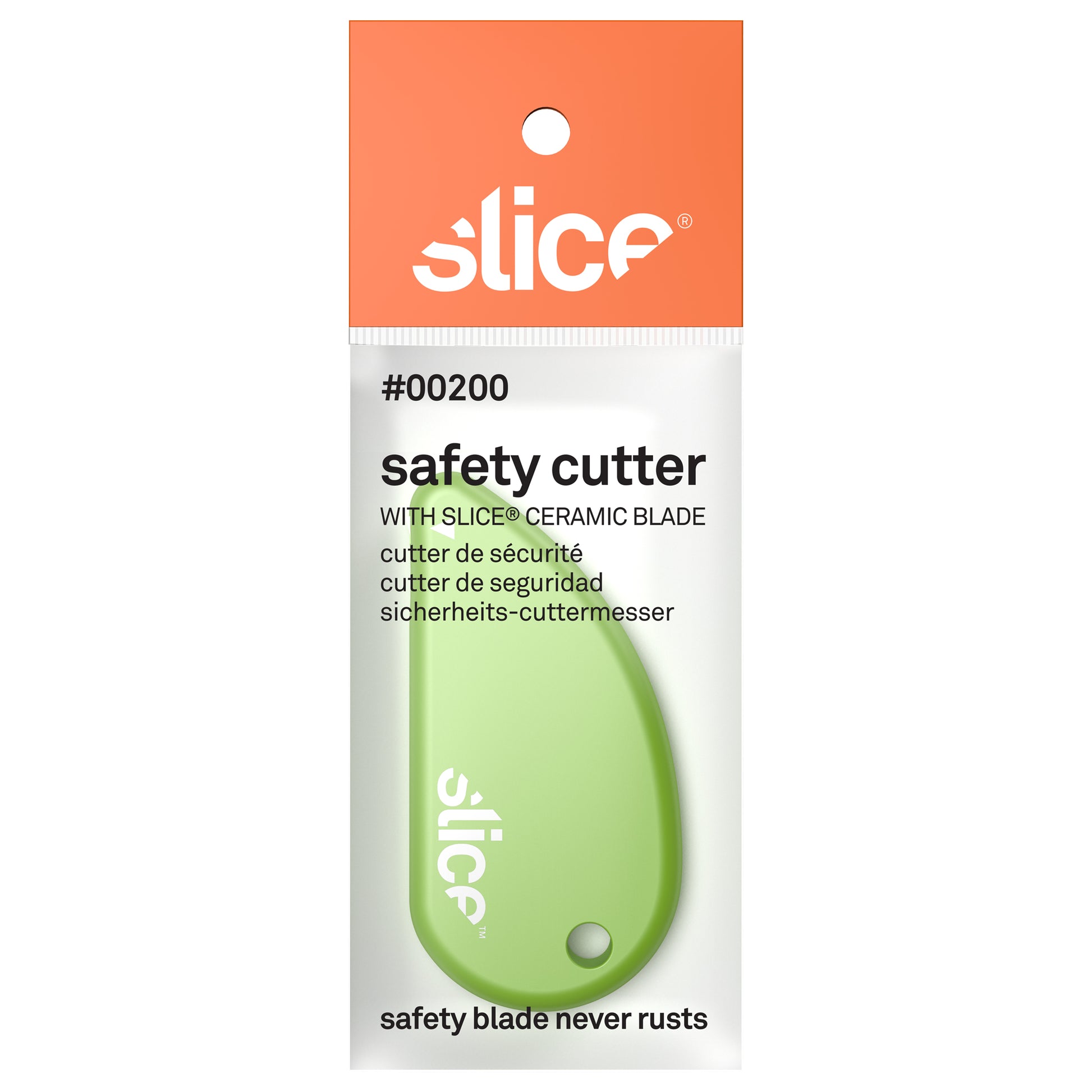 Slice 10502 Swivel Knife with Micro Ceramic Safety Blade | Ideal for Detailed Patterns in Leather-Work | Never Needs Sharpening, Never Rusts, Black