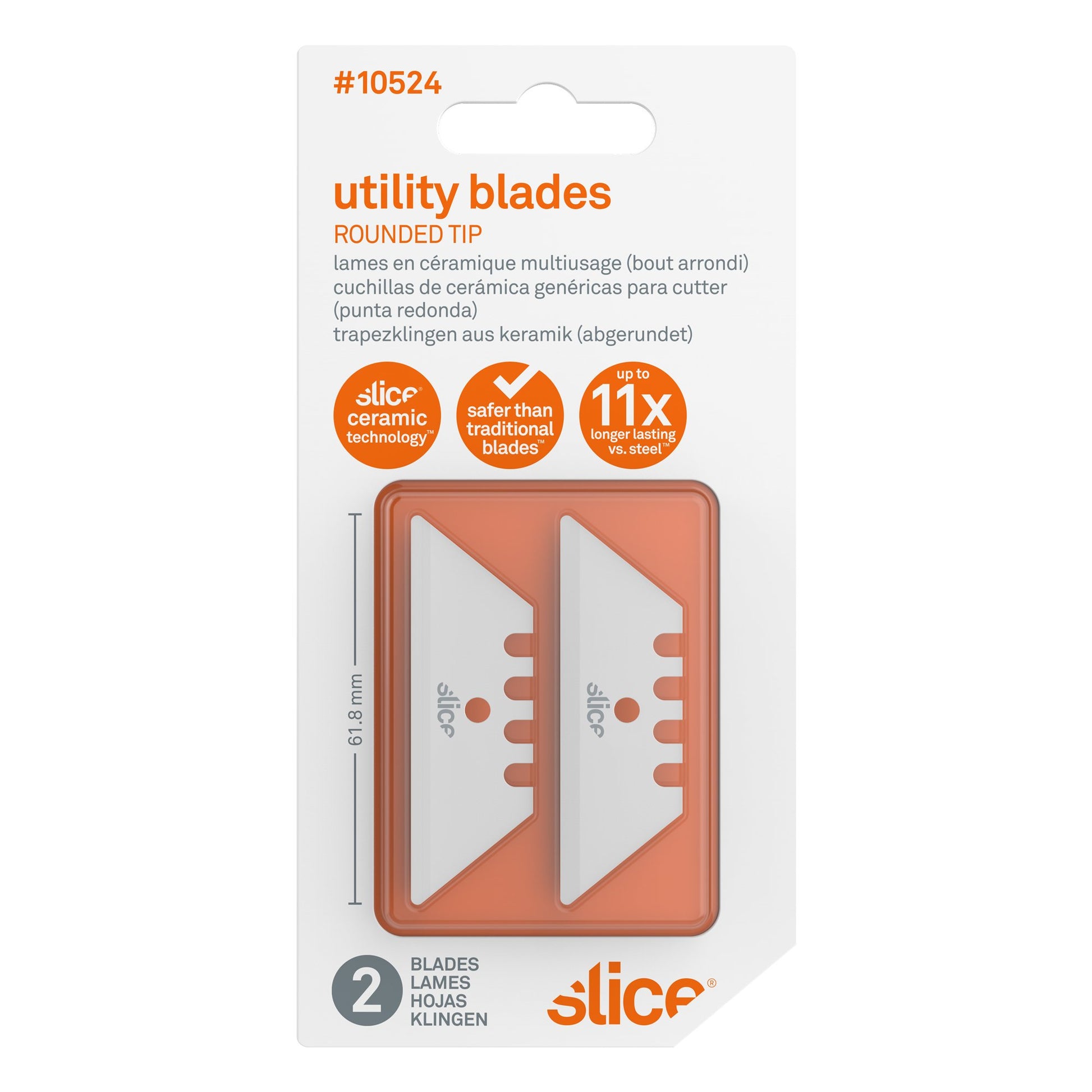 Stanley Tools Rounded-Point Utility-Knife Blades, 5/Pack 
