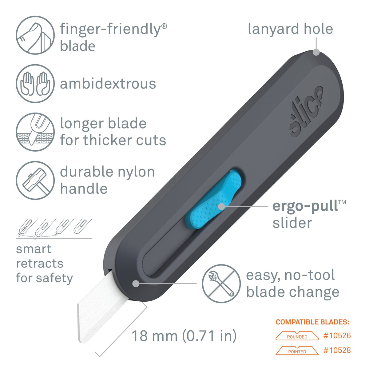 Using Retractable Razor Knife Smart-Retracting Utility Knife | Slice