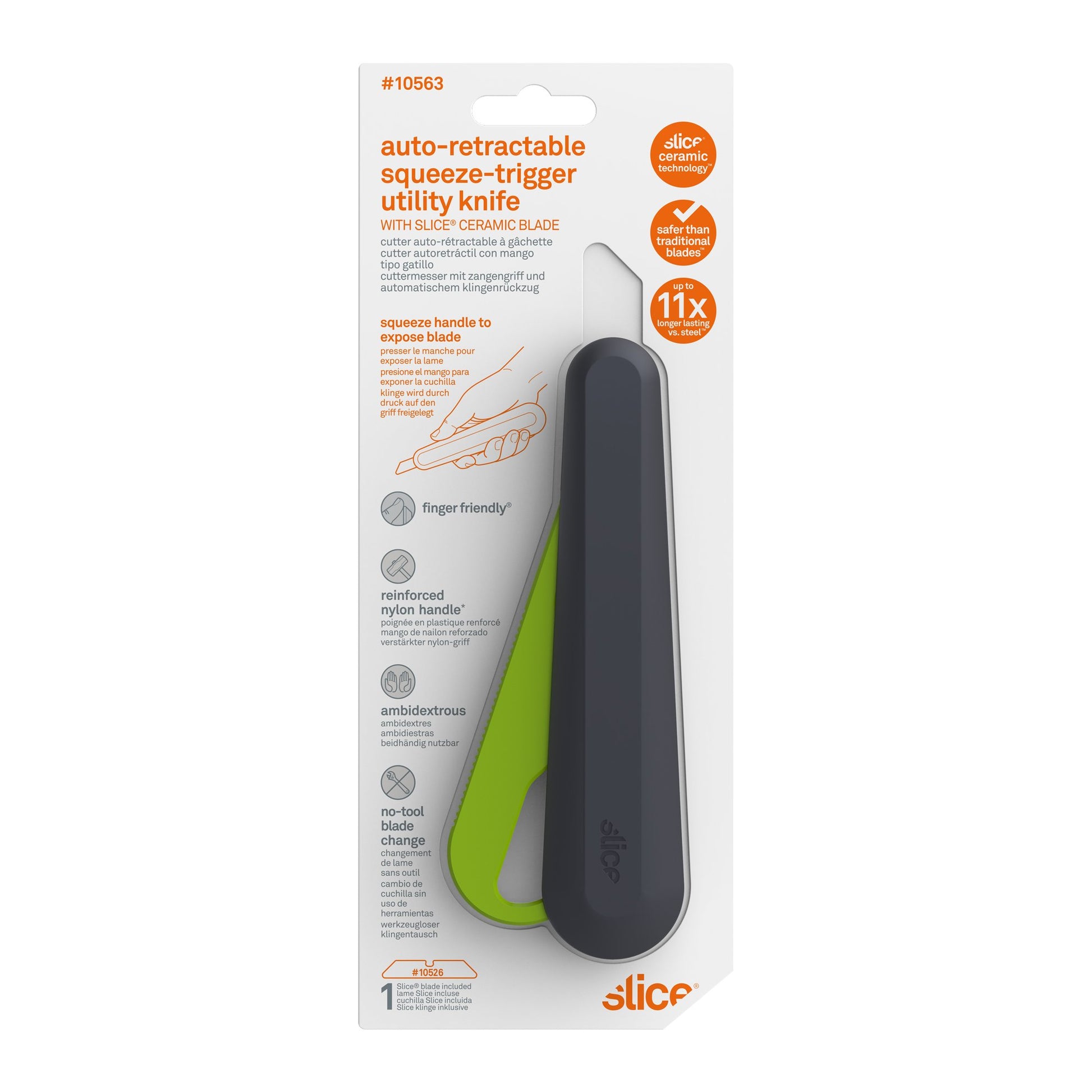 Slice: Auto-Retractable Metal Squeeze Knife - SRV Damage Preventions