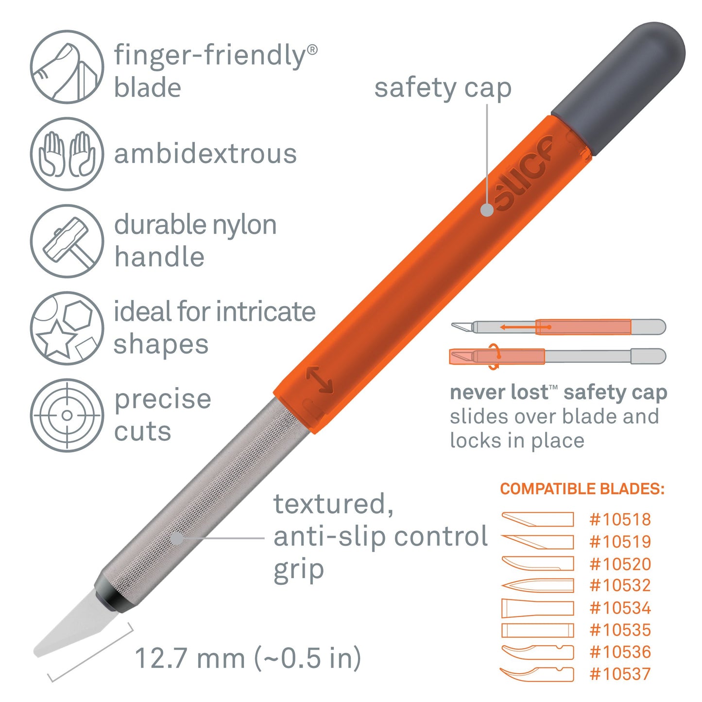 Craft Knife With Safety Cap